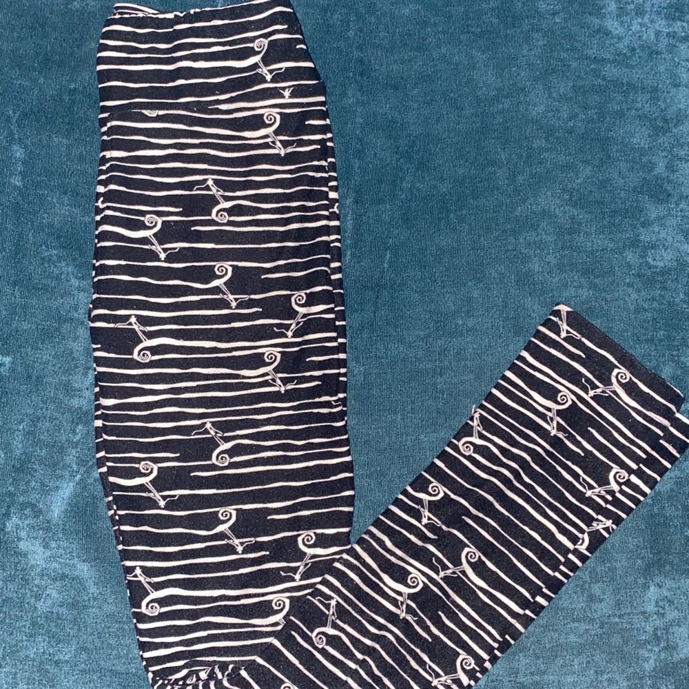 LuLaRoe Disney Nightmare Before Christmas Jack Skellington Leggings L/XL